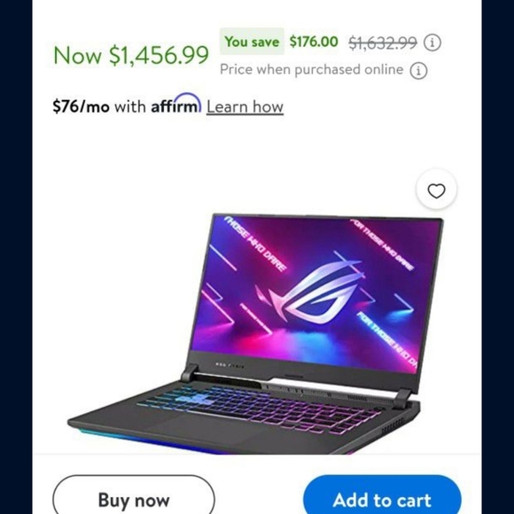 Asus Strix G15 2021 Ryzen 74800h RTX3050Ti